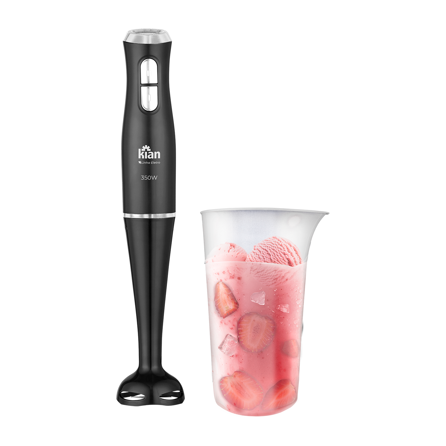 Mixer Kian com Copo 2 Velocidades 350W 127V Preto Mixer Kian com Copo 2 Velocidades 350W 127V Preto